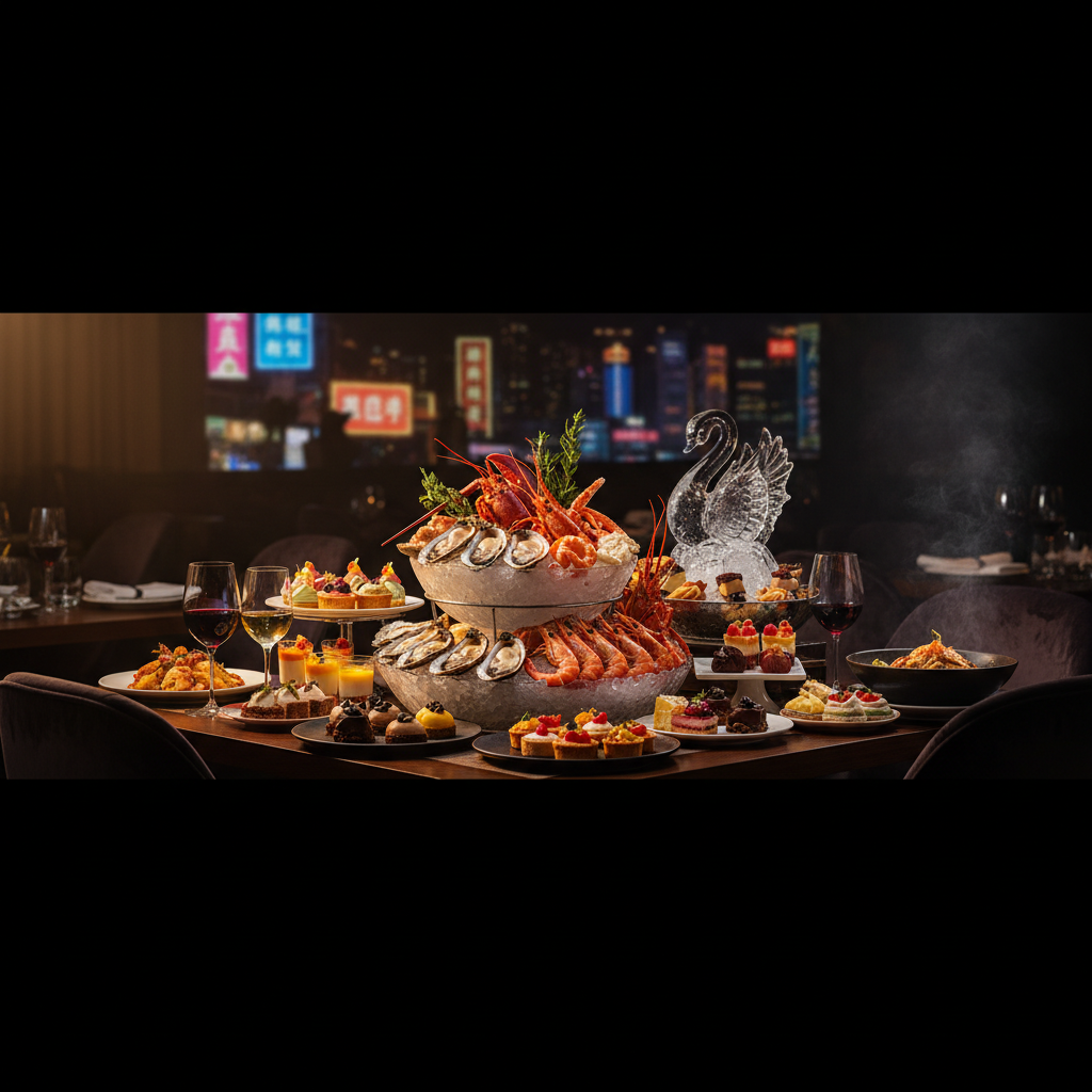 銅鑼灣Kudos Tea Buffet：鬧市中的高CP值海鮮甜點盛宴，仲有無限紅白酒！