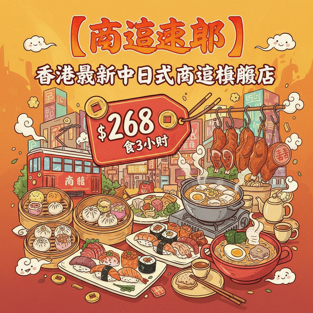 【放題速報】香港最新中日式放題旗艦店 $268 食3小時 剛開業 一個原因 全場A餐價錢直接點B餐重點食物？| 各款中式海鮮任食 粉絲蒜蓉蒸蟶子 龍蝦伊麵 奄仔蟹 荃灣日式放題 極大瀛喜 | 吃喝玩樂
