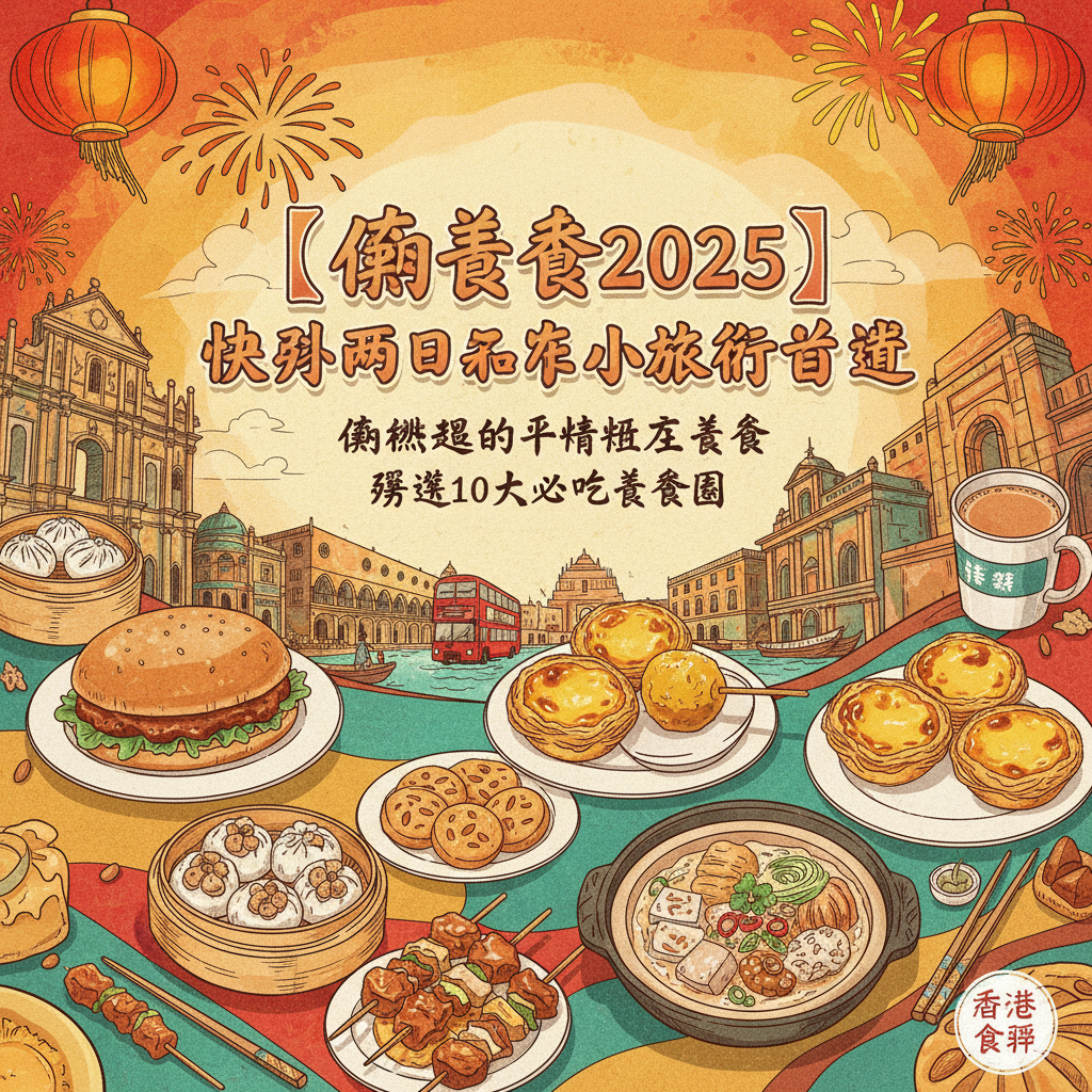 【澳門美食2025】快閃兩日一夜小旅行首選 澳門難得的平靚正美食 嚴選10大必吃美食團 | 最滿足的美食推介 | 熟食市場美食 葡國菜 葡撻 茶餐廳 Macau | 吃喝玩樂