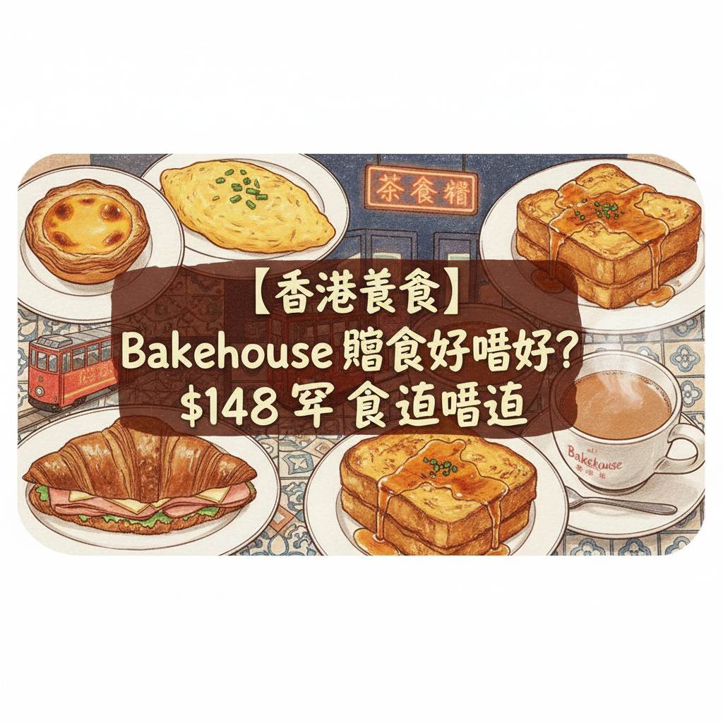 【香港美食】Bakehouse 堂食好唔好? $148早餐值唔值 | 鬼佬茶餐廳大排長龍 遊客專用定係堂食有驚喜?  bakehouse 灣仔 自費食評 | 吃喝玩樂
