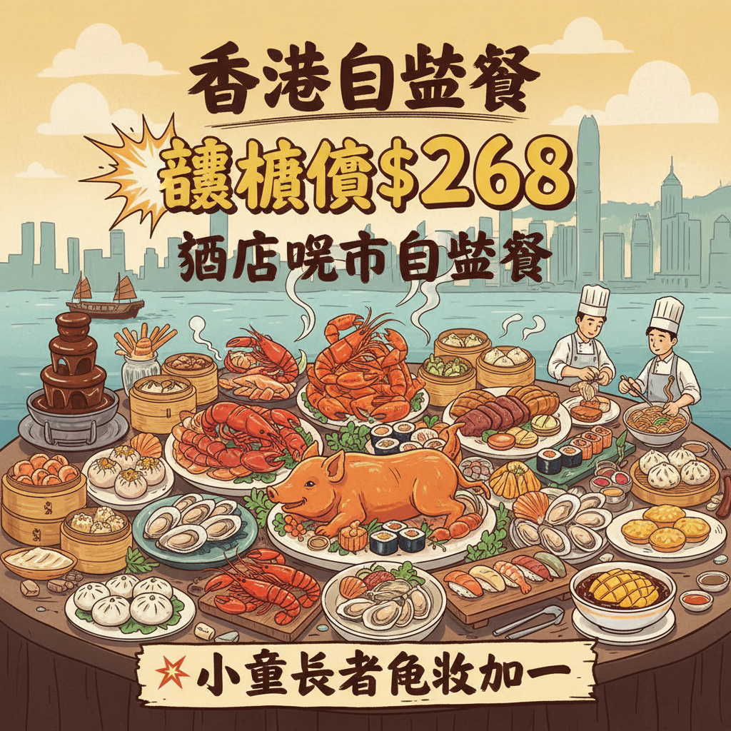 【香港自助餐】震撼價$268 酒店晚市自助餐 💥小童長者免收加一 📣仲有紅白酒雞尾酒任飲 | 沙田帝都酒店 柏麗廳 The Palate 自費食評 | 吃喝玩樂