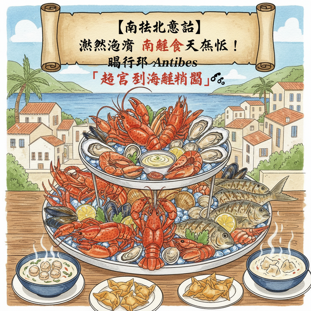 【南法北意誌】蔚藍海岸 南法海鮮餐天花板！昂蒂布 Antibes「超巨型海鮮拼盤」🦪 必食生蠔皇 Gillardeau！直擊康城紅地毯 🎥 Cannes 南法自由行 | #Stephen吃喝玩樂